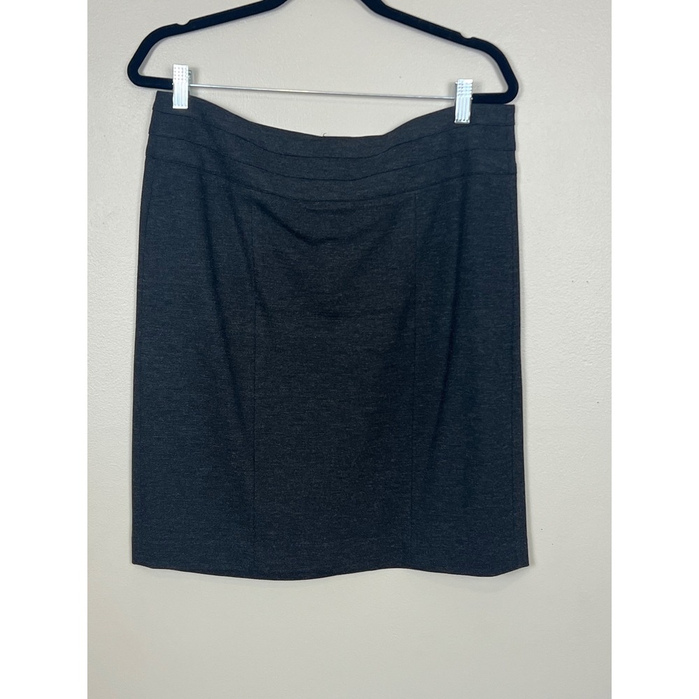 Cabi Charcoal Gray Ponte Pencil Skirt Style 505 Size 12 Professional Career